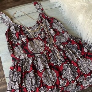 Forever 21 Red Floral Sundress